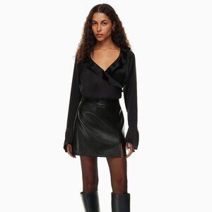 Vegan Leather Mini Skirt | Aritzia Wilfred